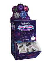 Mega Stretch Silicone Pleasure Ring - Asst. Colors Display of 72