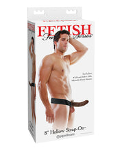 Fetish Fantasy Series 8' Hollow Strap On - Brown