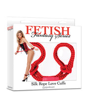 Fetish Fantasy Series Silk Rope Love Cuffs - Red