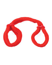 Fetish Fantasy Series Silk Rope Love Cuffs - Red