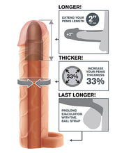 Fantasy X-tensions Perfect 2' Extension w/Ball Strap - Flesh