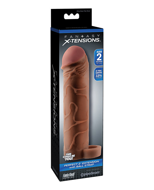 Fantasy X-tensions Perfect 2' Extension w/Ball Strap - Flesh