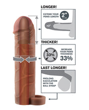 Fantasy X-tensions Perfect 2' Extension w/Ball Strap - Flesh
