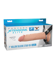 Fantasy X-tensions Elite 7' Silicone Hollow Strap-on - Light