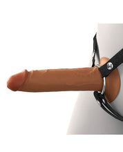 Fantasy X-tensions Elite 7" Silicone Hollow Strap-on - Brown