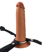 Fantasy X-tensions Elite 7" Silicone Hollow Strap-on - Brown
