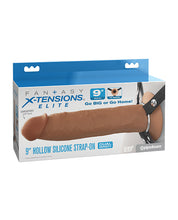 Fantasy X-Tensions Elite 9' Silicone Hallow Strap-On Dual Density - Brown