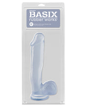 Basix Rubber Works 12' Dong w/Suction Cup - Clear