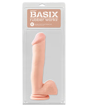 Basix Rubber Works 12' Dong w/Suction Cup - Flesh