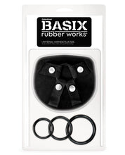 Basix Rubber Works Universal Harness Plus Size - Black