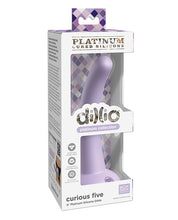 Dillio Platinum 5' Curious Five Silicone Dildo - Purple