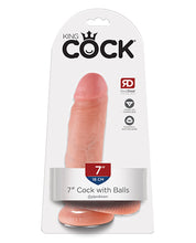 King Cock 7' Cock w/Balls - Flesh