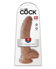 King Cock 9' Cock w/Balls - Tan