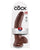 King Cock 9' Cock w/Balls - Brown