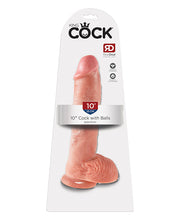 King Cock 10' Cock w/Balls - Flesh