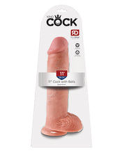 King Cock 11' Cock w/Balls - Flesh