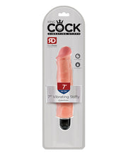 King Cock 7' Vibrating Stiffy - Flesh