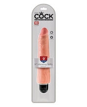 King Cock 9' Vibrating Stiffy - Flesh
