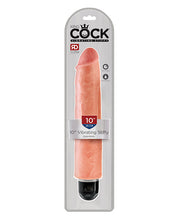 King Cock 10' Vibrating Stiffy - Flesh
