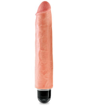 King Cock 10' Vibrating Stiffy - Flesh