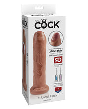 King Cock 7' Uncut Dildo - Tan