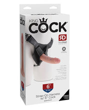 King Cock Strap-On Harness w/6' Cock - Flesh