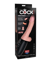 King Cock Plus Thrusting, Warming & Vibrating  6.5' Triple Threat Dong