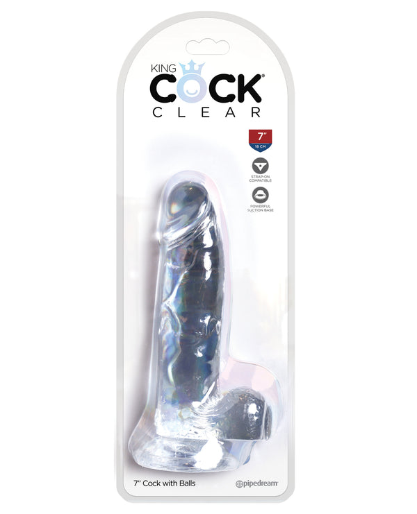 King Cock Clear 7' Cock w/Balls