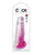 King Cock Clear 8" Cock w/Balls - Pink