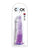 King Cock Clear 8" Cock - Purple