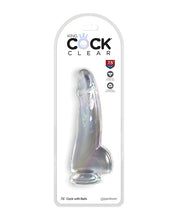 King Cock Clear 7.5' Cock w/Balls - Clear