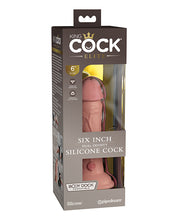 King Cock Elite 6' Dual Density Silicone Cock - Light