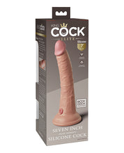 King Cock Elite 7' Dual Density Silicone Cock - Light