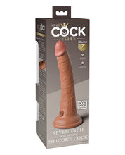 King Cock Elite 7' Dual Density Silicone Cock - Tan
