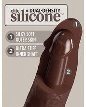 King Cock Elite 7' Dual Density Silicone Cock - Brown
