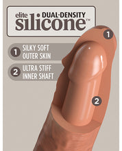 King Cock Elite 8' Dual Density Silicone Cock - Tan