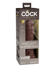 King Cock Elite 8' Dual Density Silicone Cock - Brown