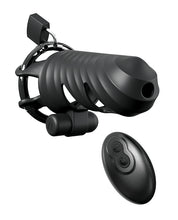 Fantasy C-Ringz Remote Controlled Vibrating Cock Blocker - Black