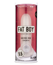 Perfect Fit Fat Boy Micro Ribbed Sheath 5.5' - Clear