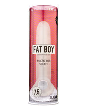 Perfect Fit Fat Boy Micro Ribbed Sheath 7.5' - Clear