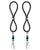 Bijoux de Nip Nipple Halos Star Charm - Turquoise/Black