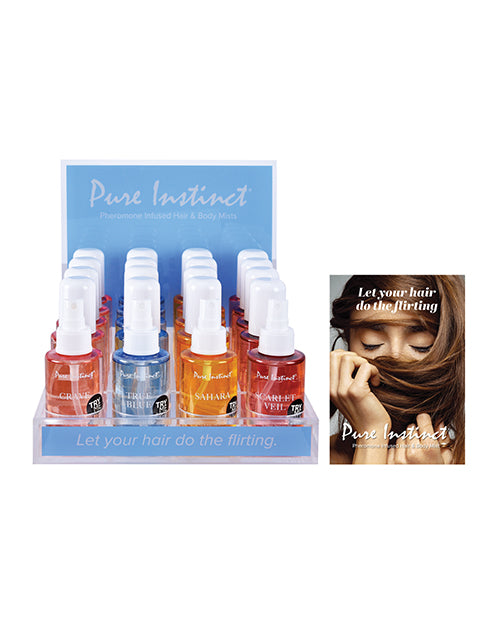 Pure Instinct Pheromone Hair & Body Mist Bundle w/Testers 21 pcs