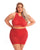 Pink Lipstick Midnight Sun Skirt Set Red QN