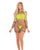 Pink Lipstick Dance With Me Large Fishnet Romper, Bandeau Top & G-String Neon Yellow O/S
