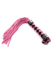 Plesur 15' Leather Flogger - Pink