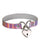 Plesur Heart Lock Collar - Holographic Pink