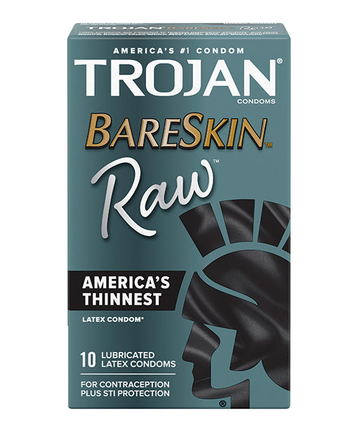Trojan BareSkin Raw Condoms - Pack of 10