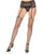 Unfinished Diamond Net Thigh High Black O/S