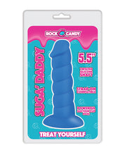 Rock Candy Suga Daddy 5.5' Silicone Dildo - Blue