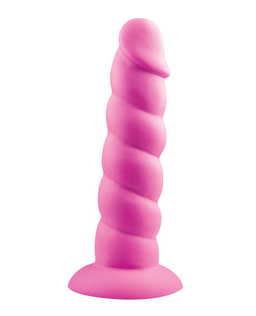 Rock Candy Suga Daddy 7' Silicone Dildo - Pink